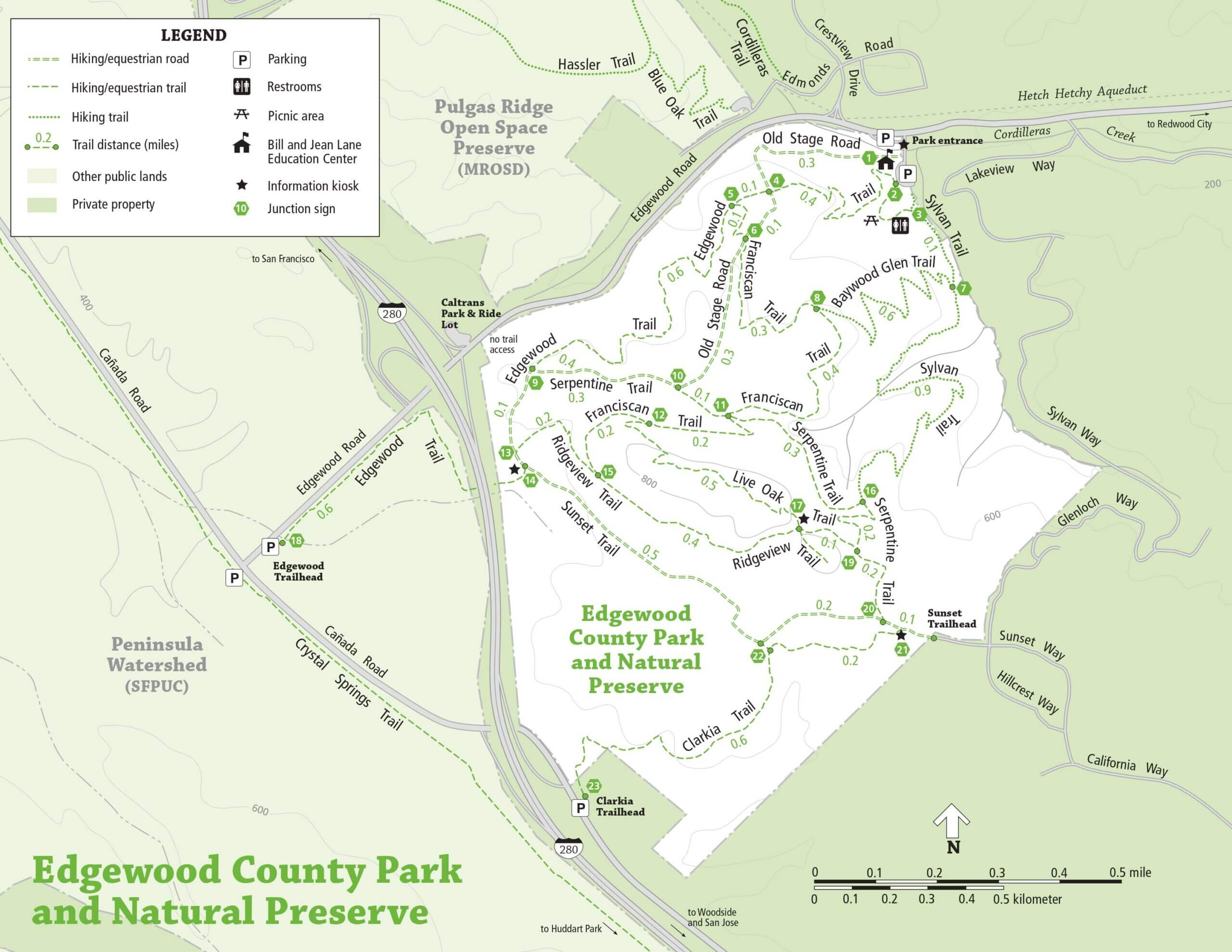 Edgewood Park And Natural Preserve Near San Carlos Ca Photo From Govt Of San Mateo Website