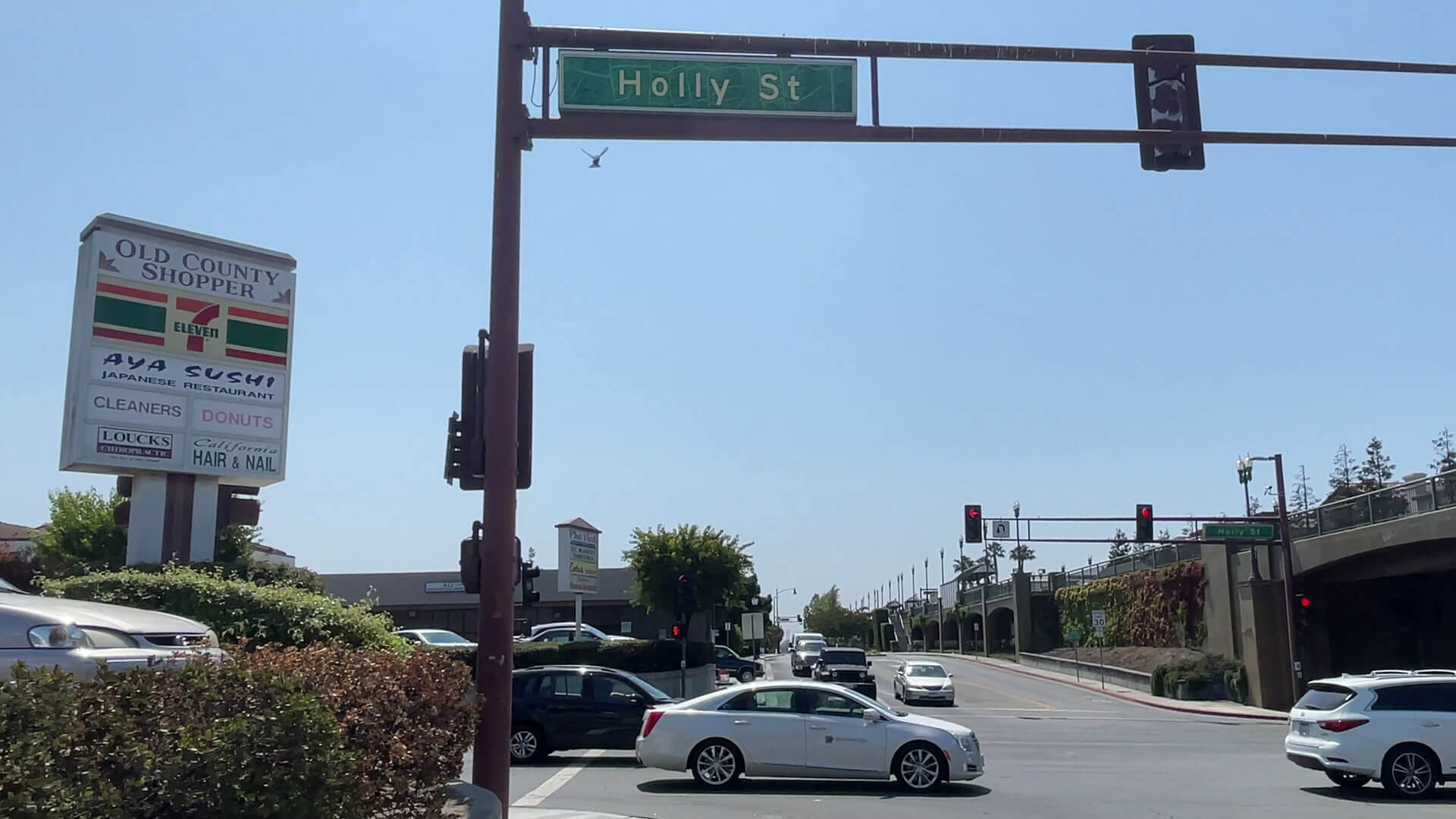 Holly Street Sign Clearfield Park San Carlos CA 94070