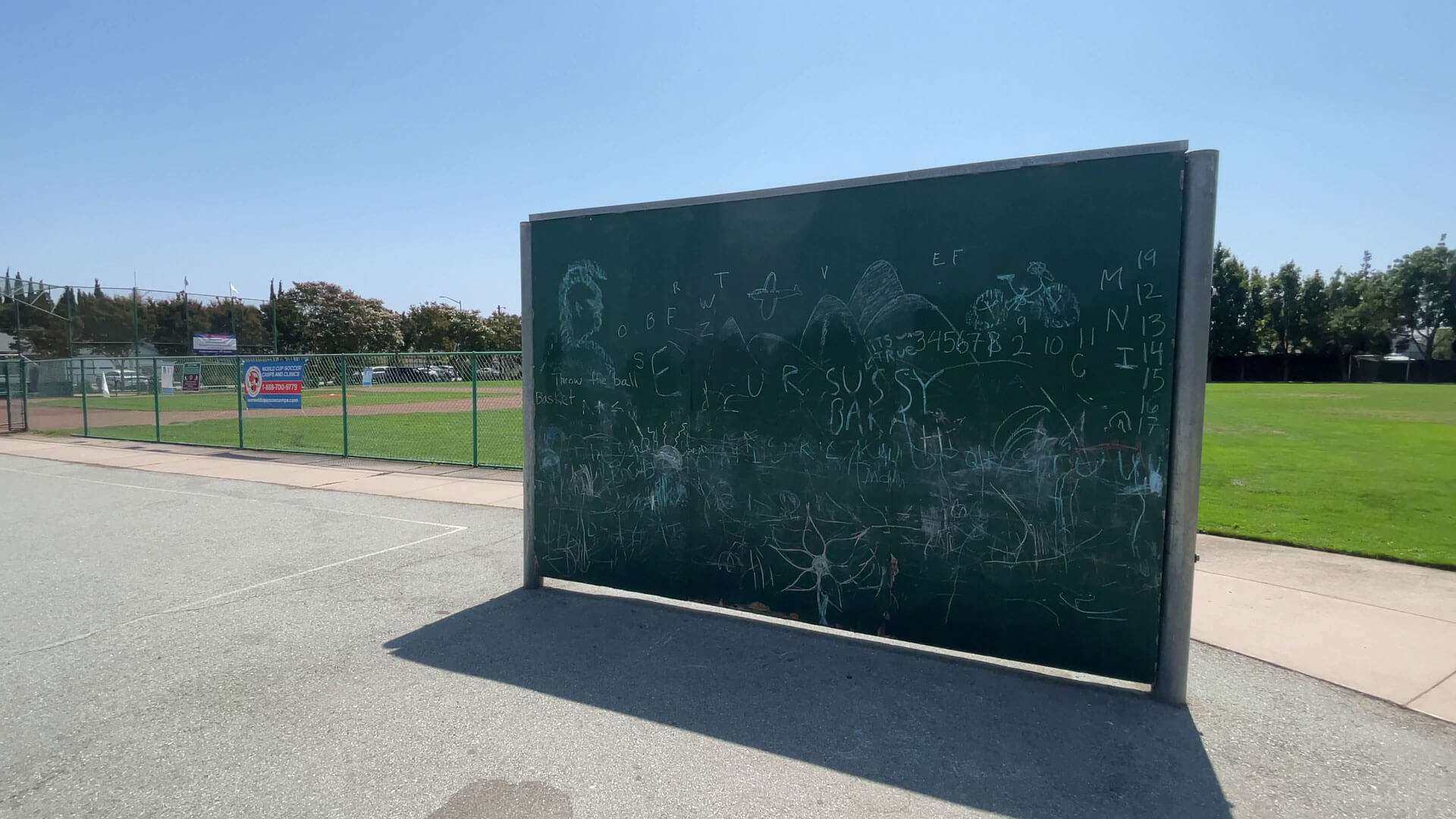 Laureola Park Chalk Board At Clearfield Park San Carlos Ca Photo By Vabrato Real Estate Services 6 1