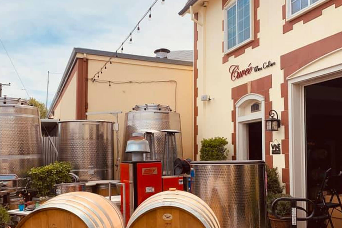 Cuvee Wine Cellars At The Mid Peninsula Wine Trail In San Carlos Ca
