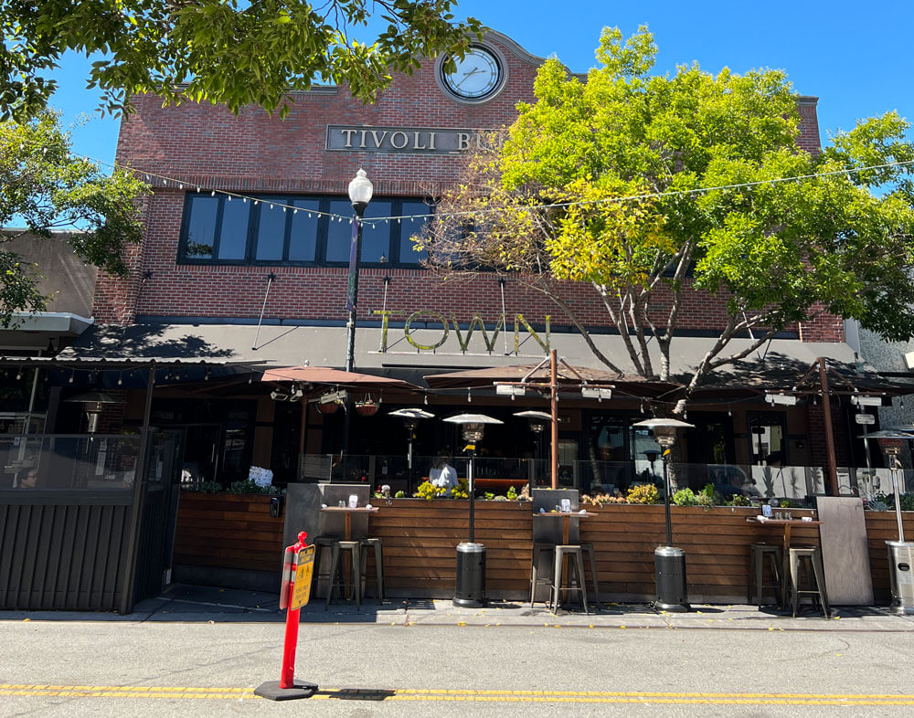 Town Restaurant at Laurel Street, San Carlos CA. Photo by Vabrato Real Estate Services