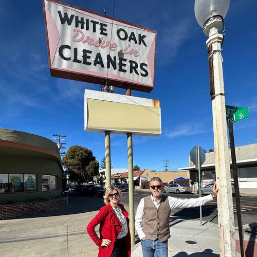 Viv Kelvin And Mark Martinho At White Oak Drive In Cleaners San Carlos Ca Photo By Vabrato Real Estates Services