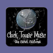 Logo of Clock Tower Music in San Carlos CA x