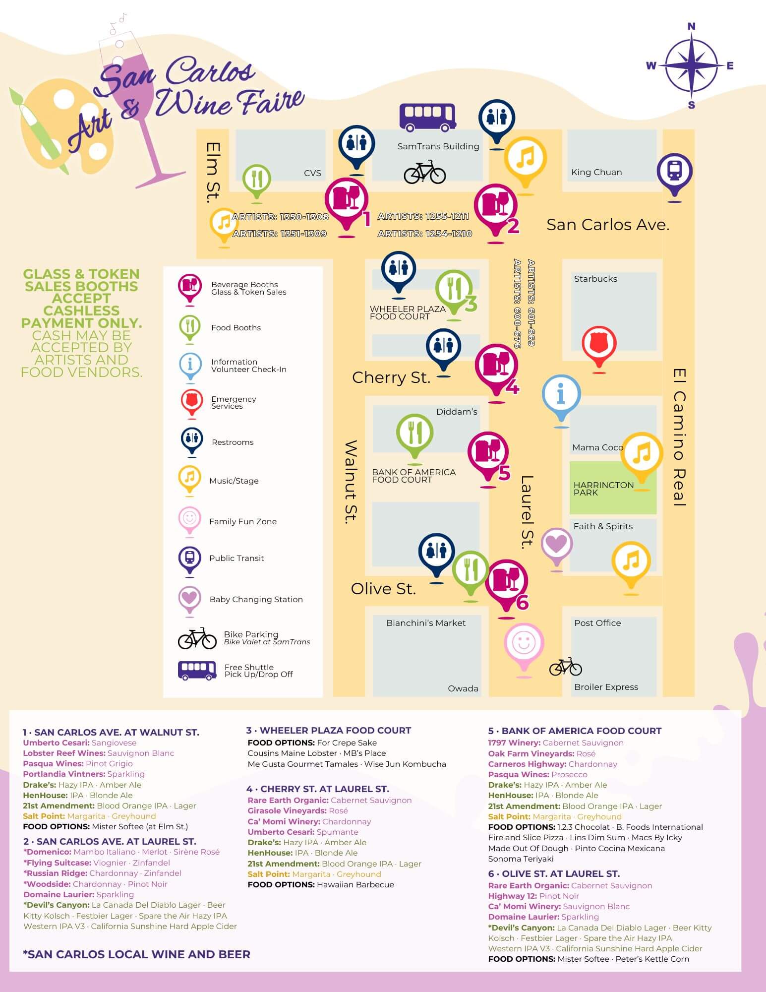 Art And Wine Faire Map