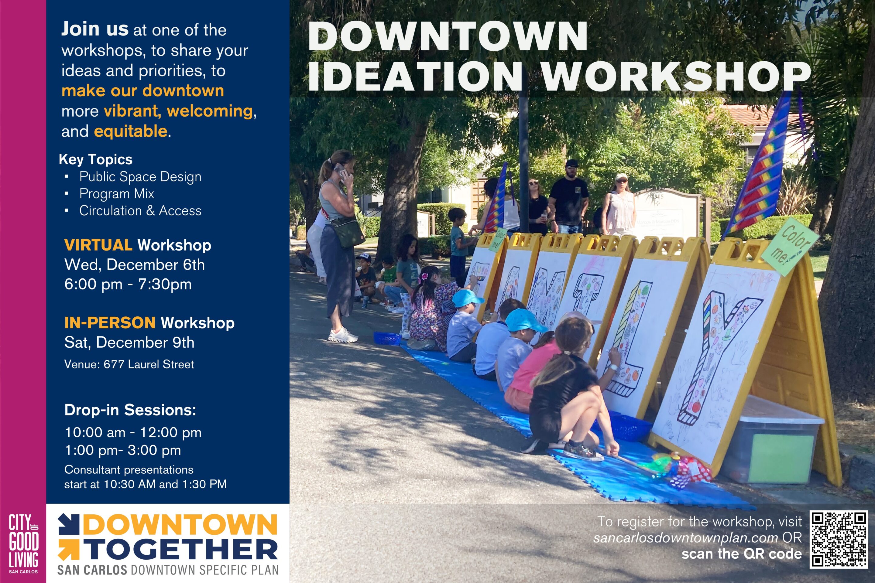 San Carlos Downtown Ideation Workshop Agenda