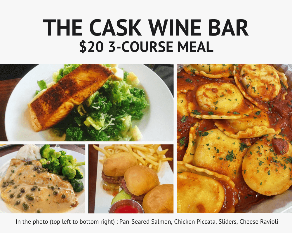 20 Dollar 3 Course Meal The Cask Wine Bar San Carlos