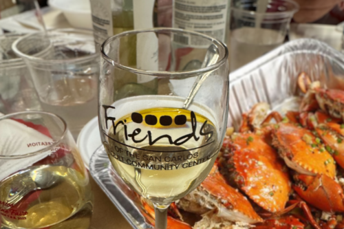 Friends of the ACC Crabfeed 2024 Food and Wine Glass