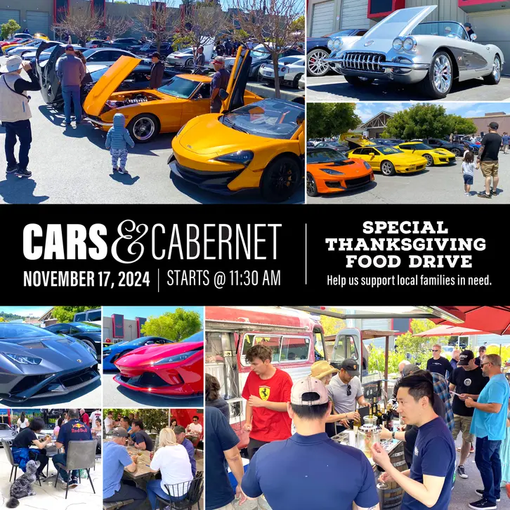 Cars and Cabernet Thanksgiving Food Drive Auto Vino 2