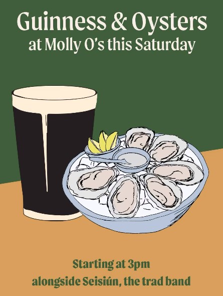 Tasty Oysters and Seisun at Molly Os: Traditional Irish Music