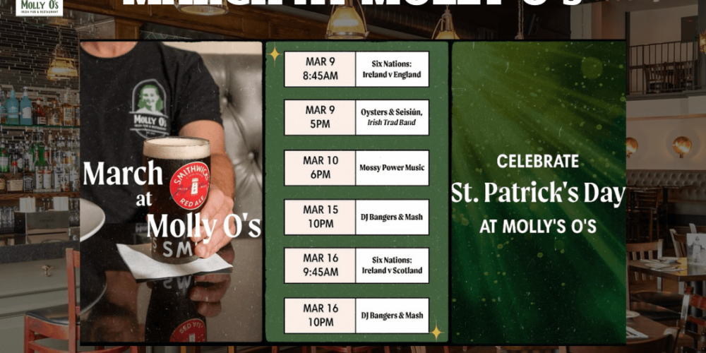 What's on in San Carlos St Patrick's Day Molly O's