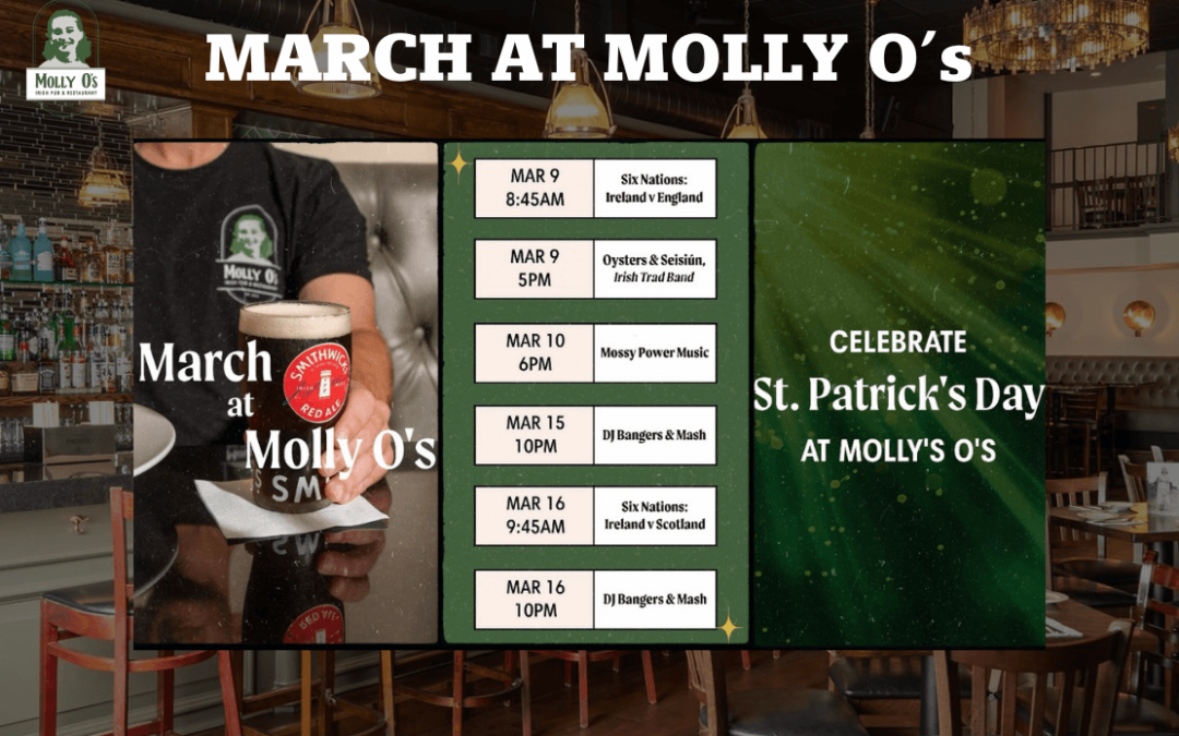 What's on in San Carlos St Patrick's Day Molly O's
