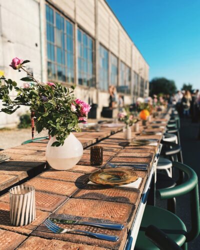 Long Outdoor Table