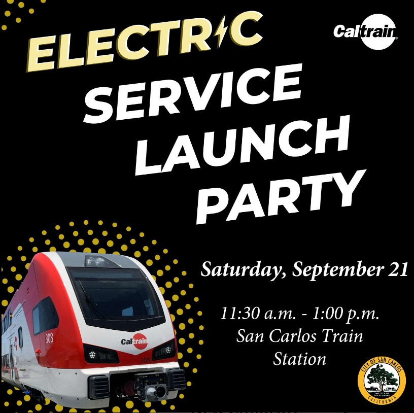 Caltrain Electric Train Launch Party