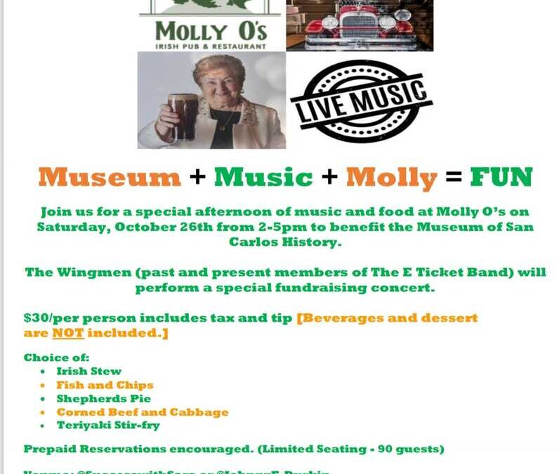 The Exciting Museum of San Carlos History Benefit Event at Molly O’s