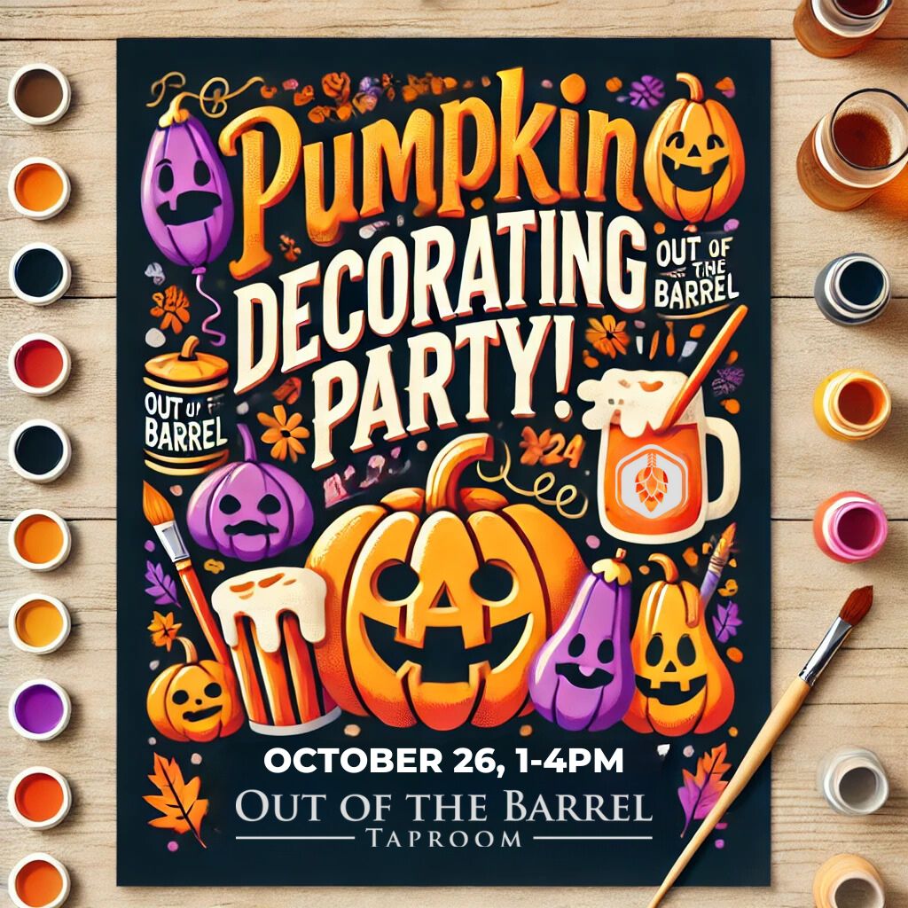 Pumpkin Decorating Party Out of the Barrel San Carlos CA