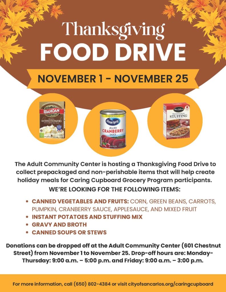 Thanksgiving Food Drive San Carlos ACC