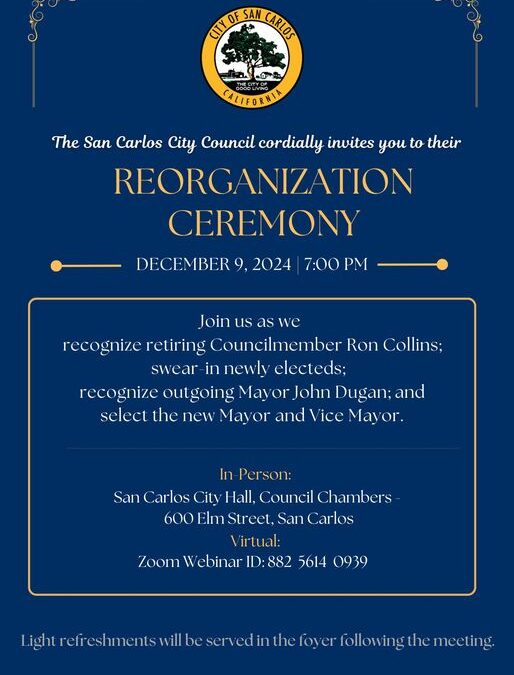 San Carlos City Council Reorganization Ceremony 2024