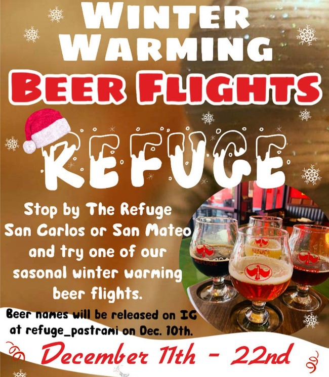 The Refuge San Carlos Winter Warming Beer Flights