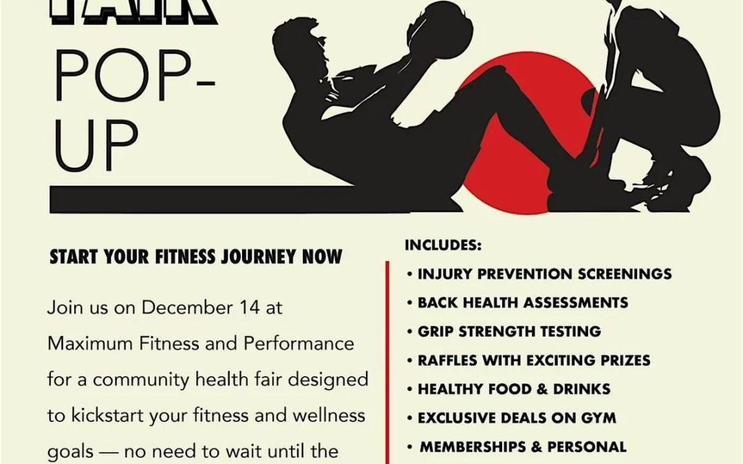 Health Fair Pop-Up: Kickstart Your Fitness and Wellness