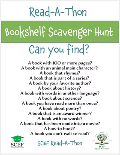 Book Shelf Scavenger Hunt