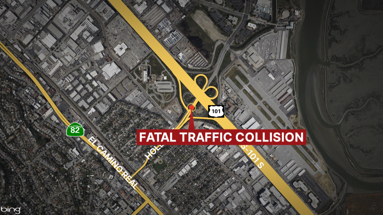 Fatal Collision Holly Street OverCrossing San Carlos