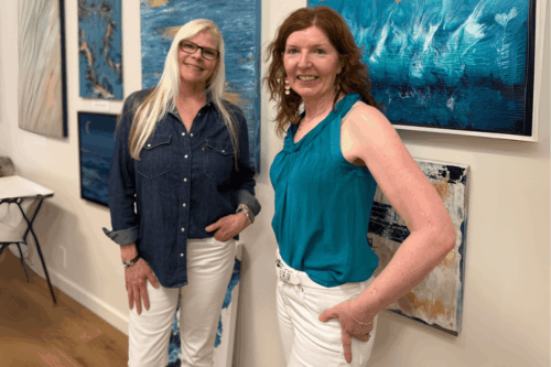 Artist Suzanne Shah and Lark Owner Eilish Lancaster
