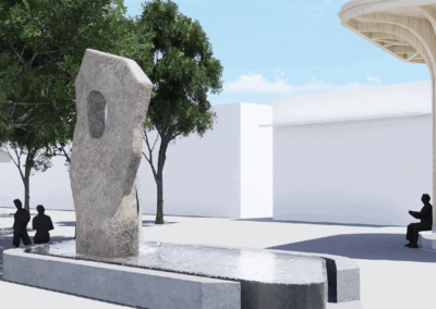 Downtown San Carlos Fountain Back