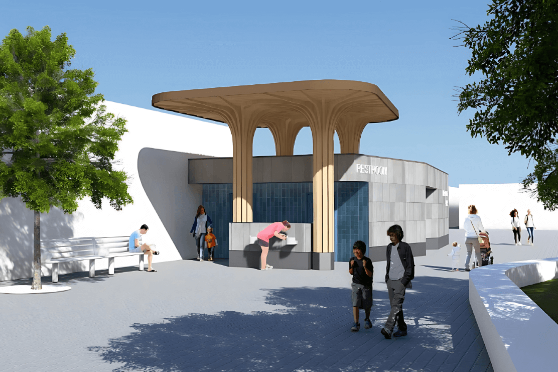 Downtown San Carlos Harrington Park Toilet