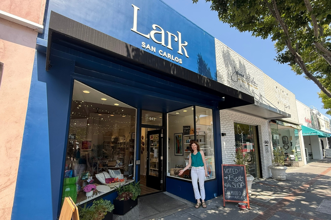 Lark San Carlos Front with Owner Eilish Lancaster
