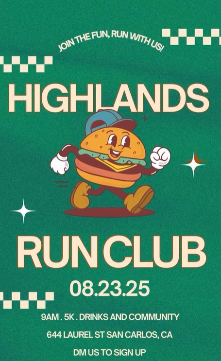 Highlands Sports Bar Run Club San Carlos CA