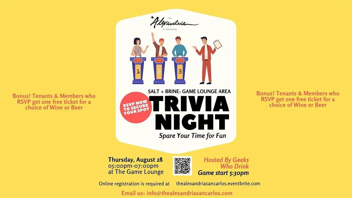Trivia Night at The Alexandria San Carlos: A Fun-Filled Evening of Knowledge, Laughter, and Prizes