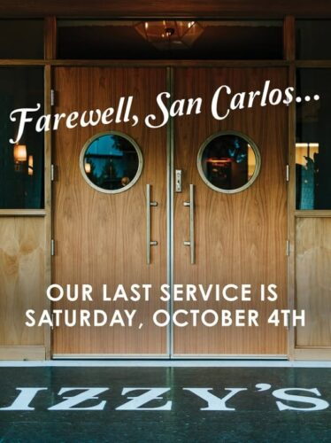 Izzy's in San Carlos closing Izzy's in San Carlos closing