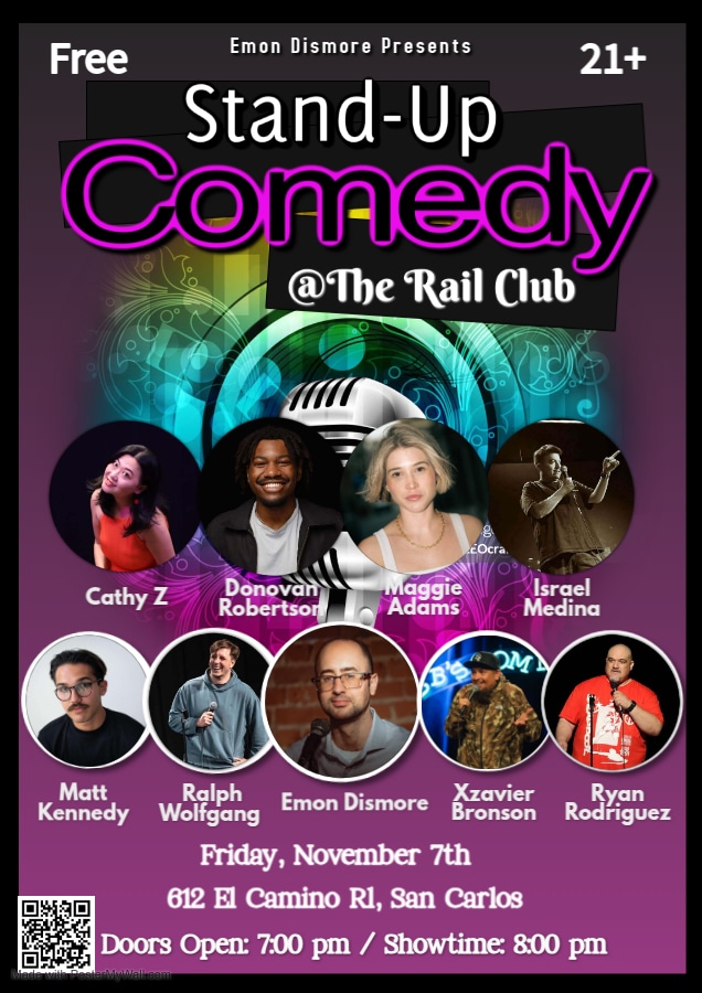 Riotous Laughs @The Rail Club: A Night of Unforgettable Comedy and Good Vibes