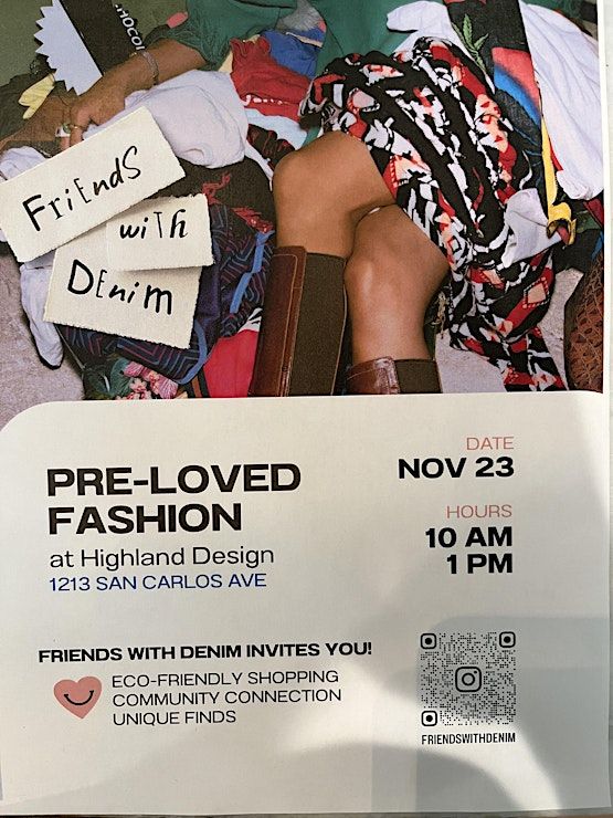 Pre-Loved Fashion Pop Up!!!: A Celebration of Style, Sustainability, and Creativity in San Carlos