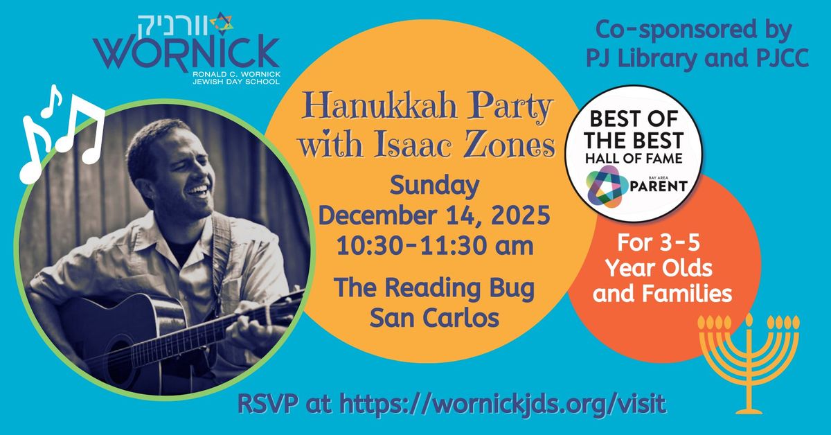 Celebrate the Season: Hanukkah Party with Isaac Zones at The Reading Bug