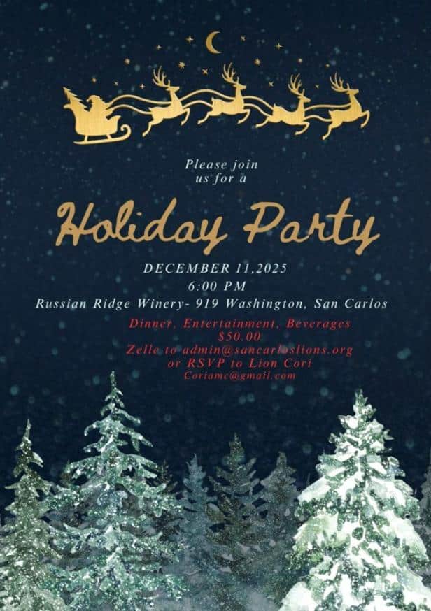 Celebrate San Carlos Lions Club Annual Holiday Party