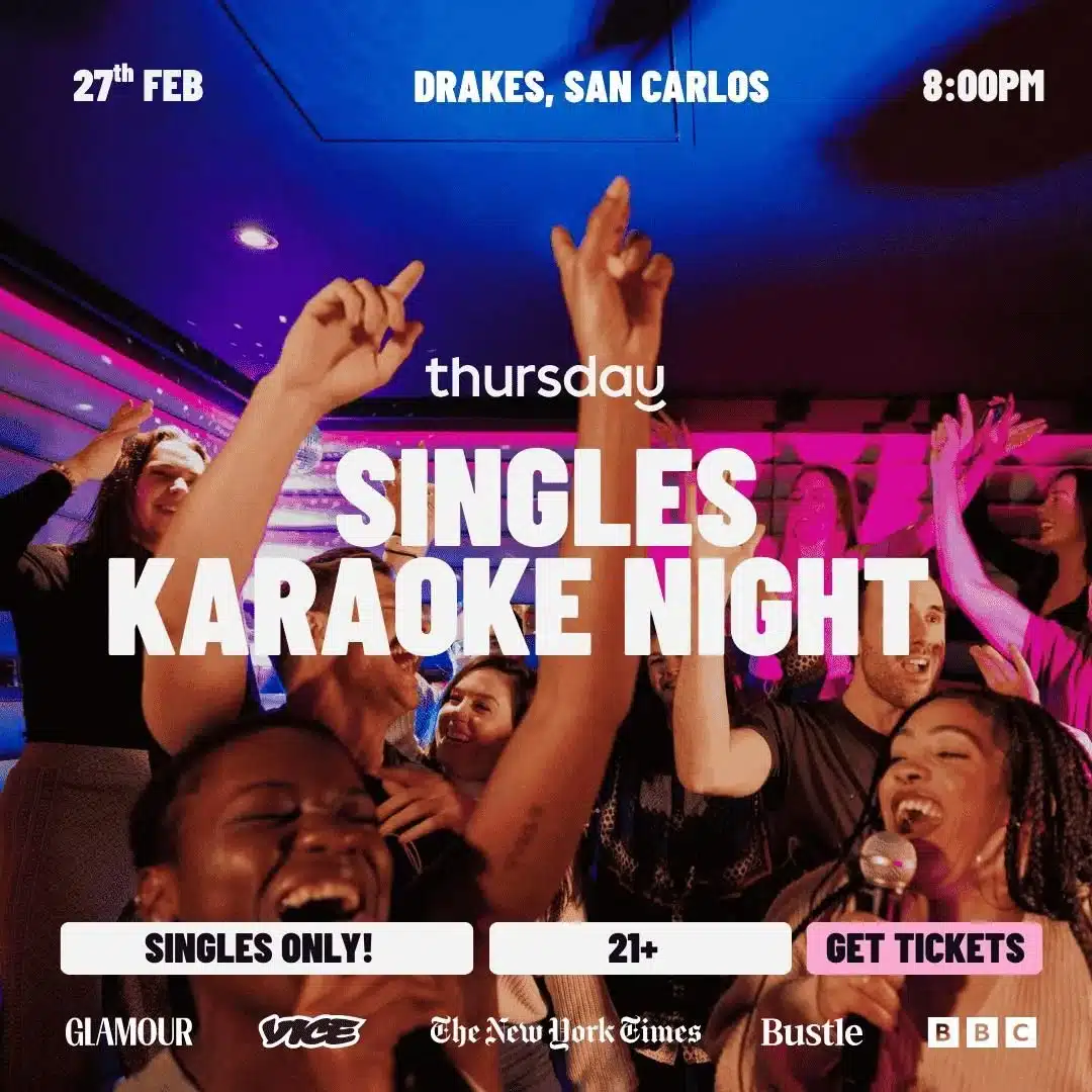 Friday | Singles Karaoke (21+) | San Carlos