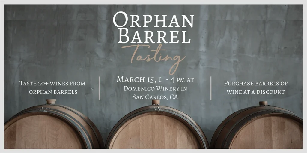 2026 Annual Orphan Barrel Tasting at Domenico Winery