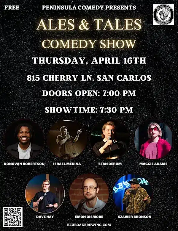 Ales & Tales Comedy Show @ Blue Oak Brewing Co: A Night of Craft Beer and Big Laughs
