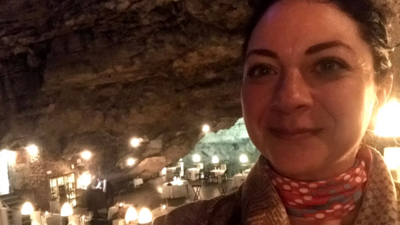 Georgette Nelson, Italy, Kitchen Table Travel, Dinner in a Cave