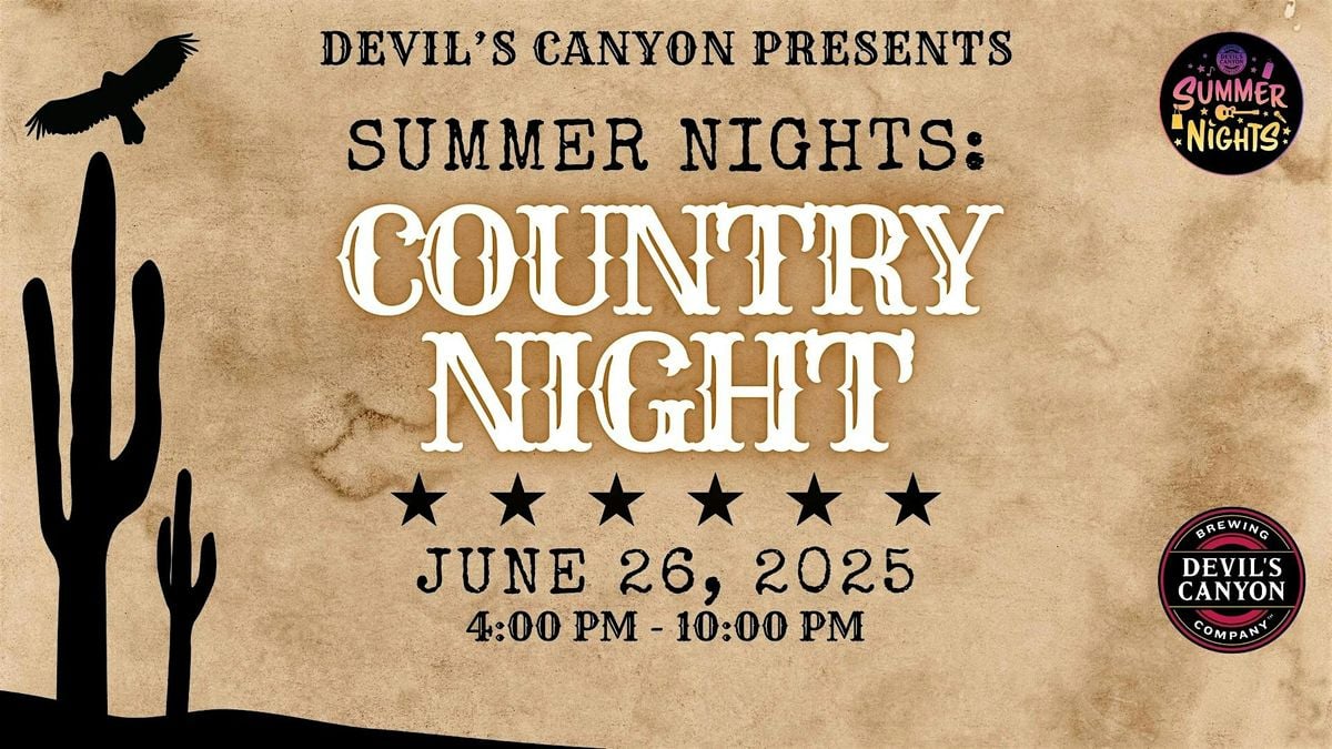 Summer Nights: Country Night at Devil’s Canyon Brewing Co.
