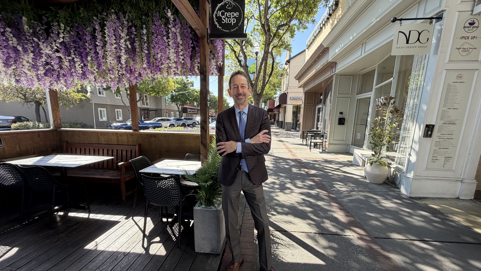 Andy Block att Crepe Stop San Carlos CA