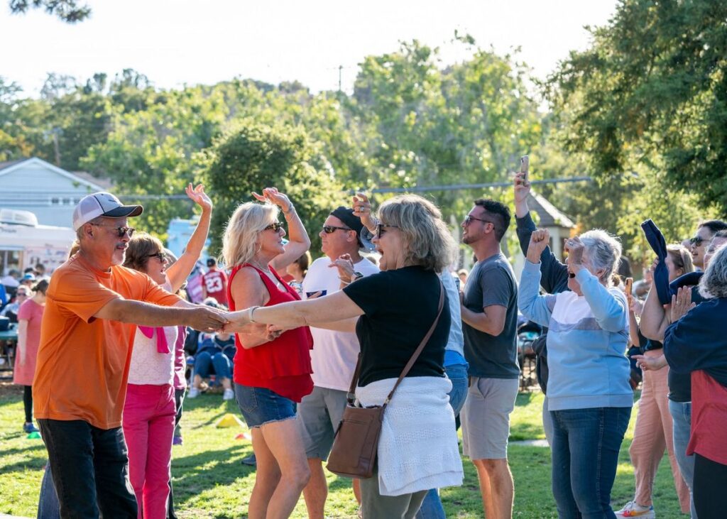 Enjoy a Summer Evening at Music in the Park Featuring San Benito County Line in San Carlos