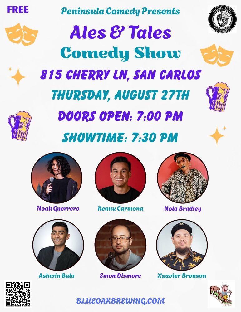 Ales & Tales: Enjoy Bay Area Comedy and Craft Beer at Blue Oak Brewing Co.