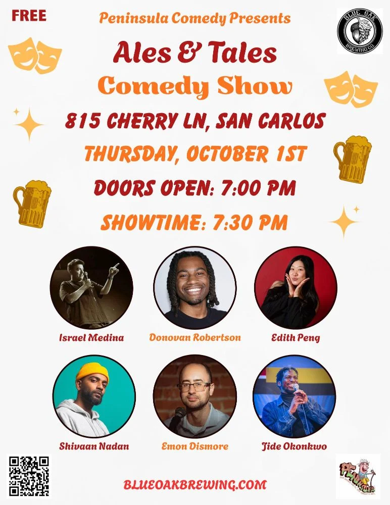 Ales & Tales: An Unforgettable Night of Stand-Up Comedy at Blue Oak Brewing Co.