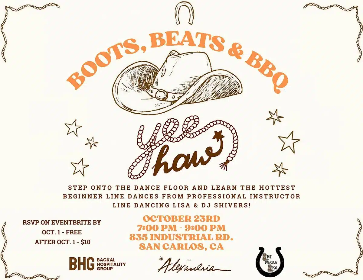 Boots, Beats & BBQ: Enjoy a Night of Country Music, Line Dancing, and Texas-Style Barbecue in San Carlos