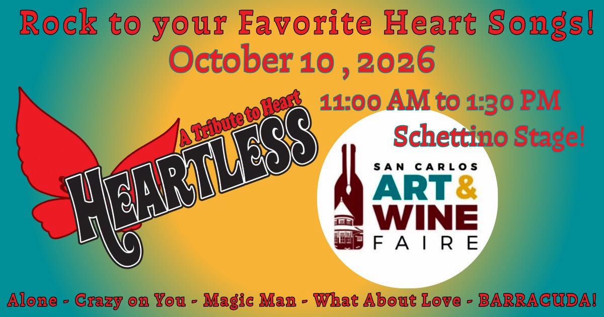 Heartless Brings the Music of Heart to the San Carlos Art & Wine Faire